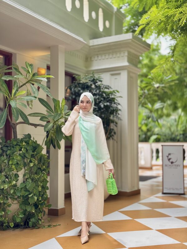 Ink Ombre Printed Scarf – Pistachio Fresh Green