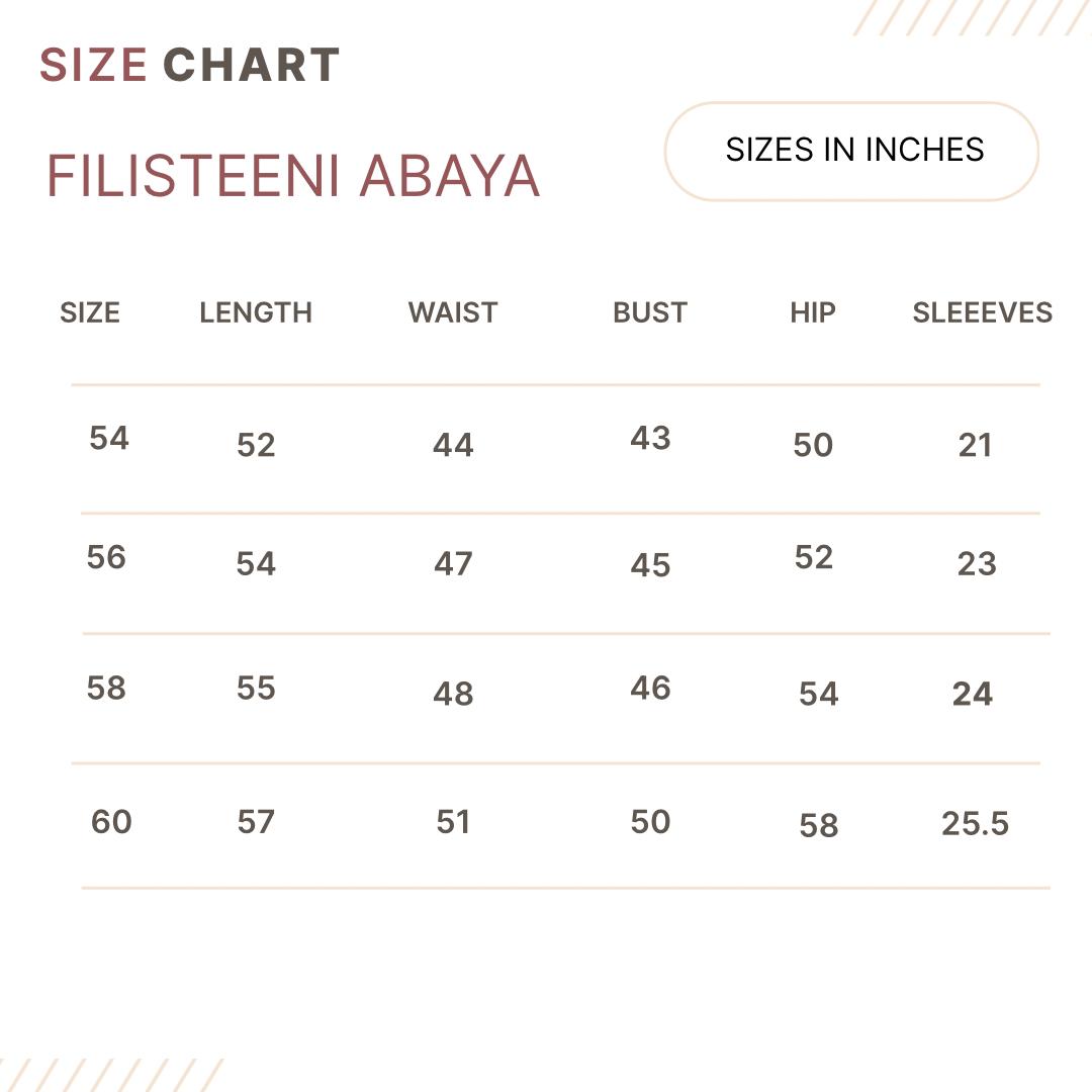Filisteeni Abaya – Sophisticated Blue Grey - Image 6