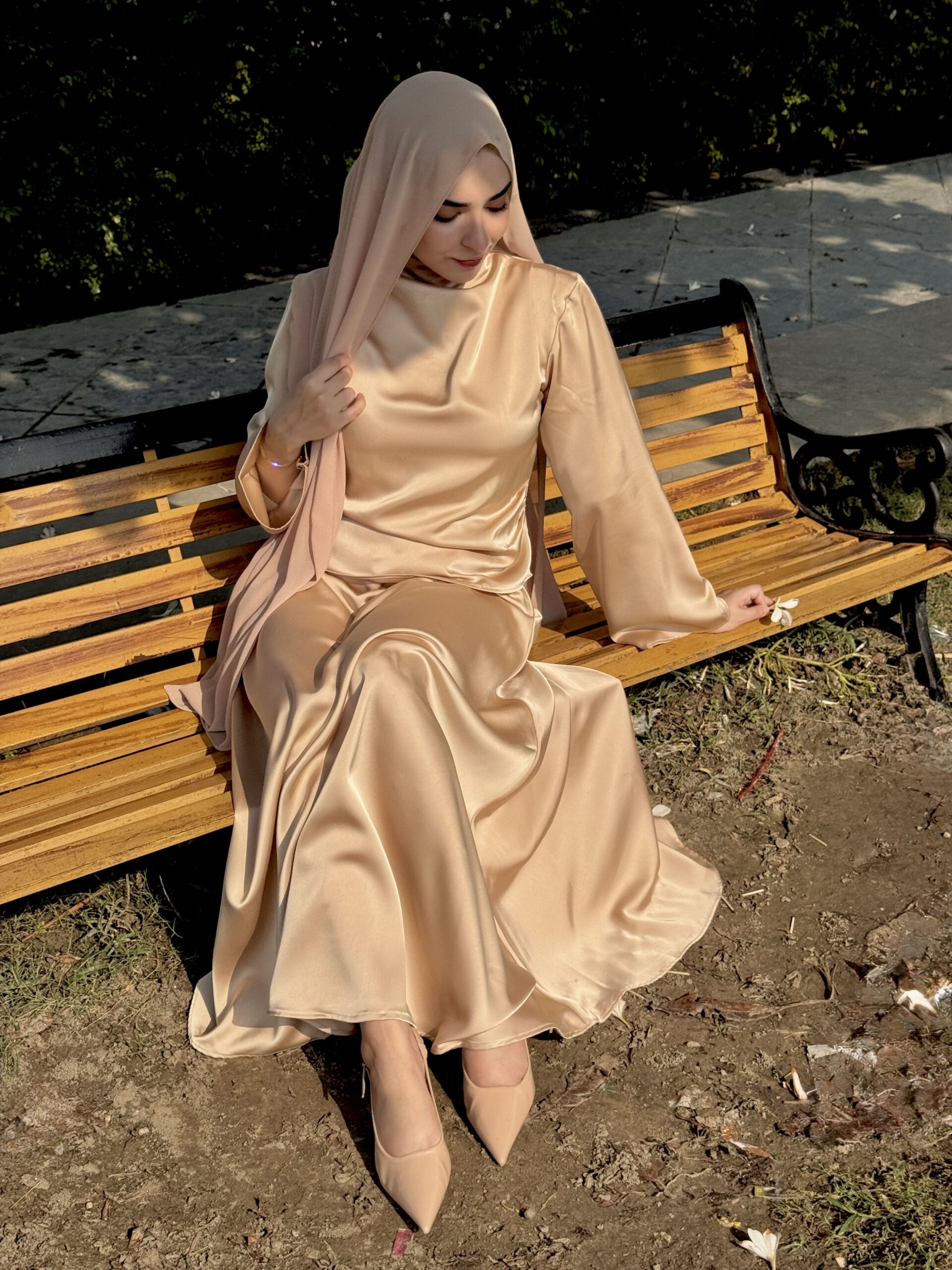 satin top