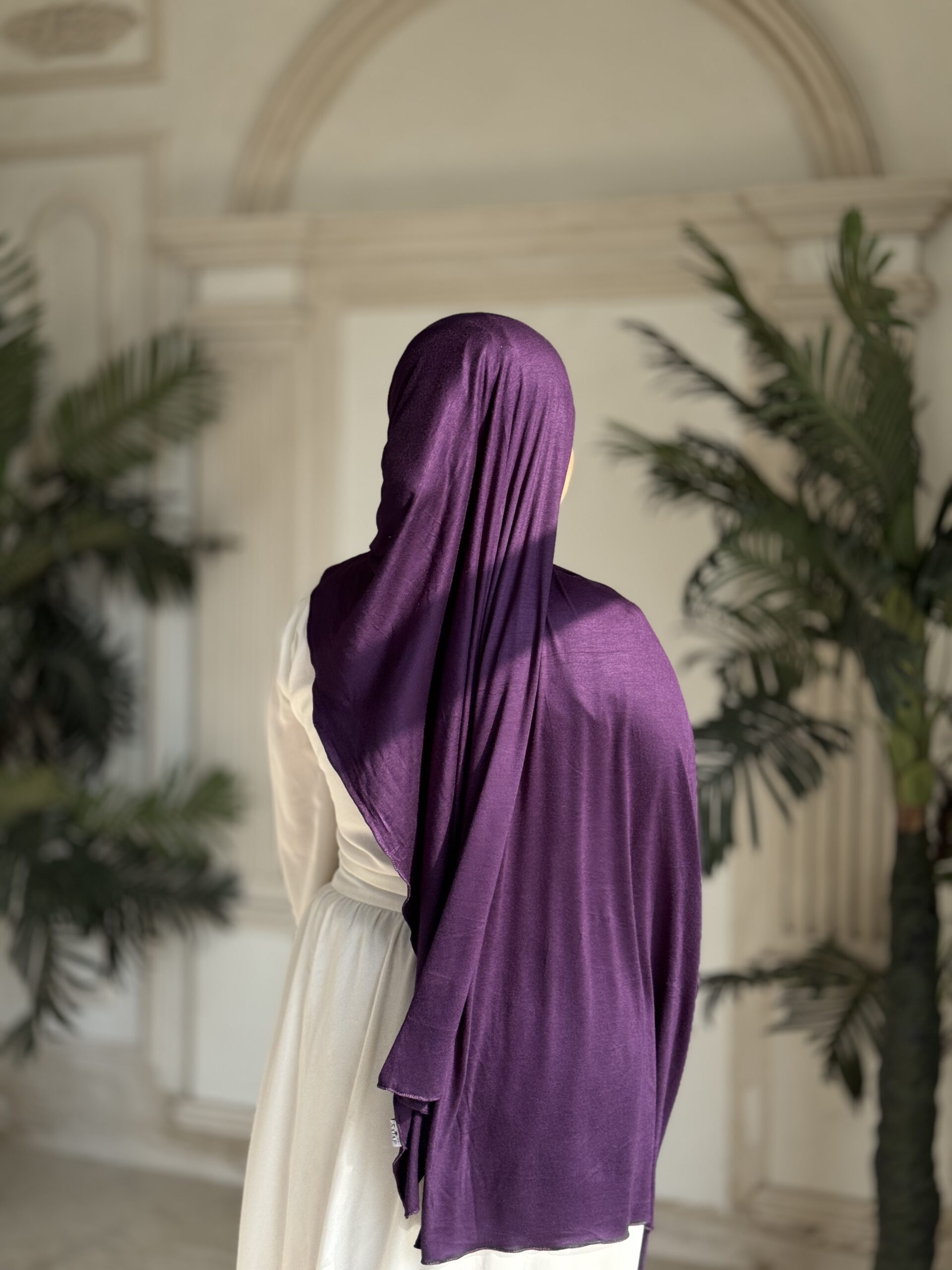 Jersey Premium Scarf – Royal Plum - Image 3