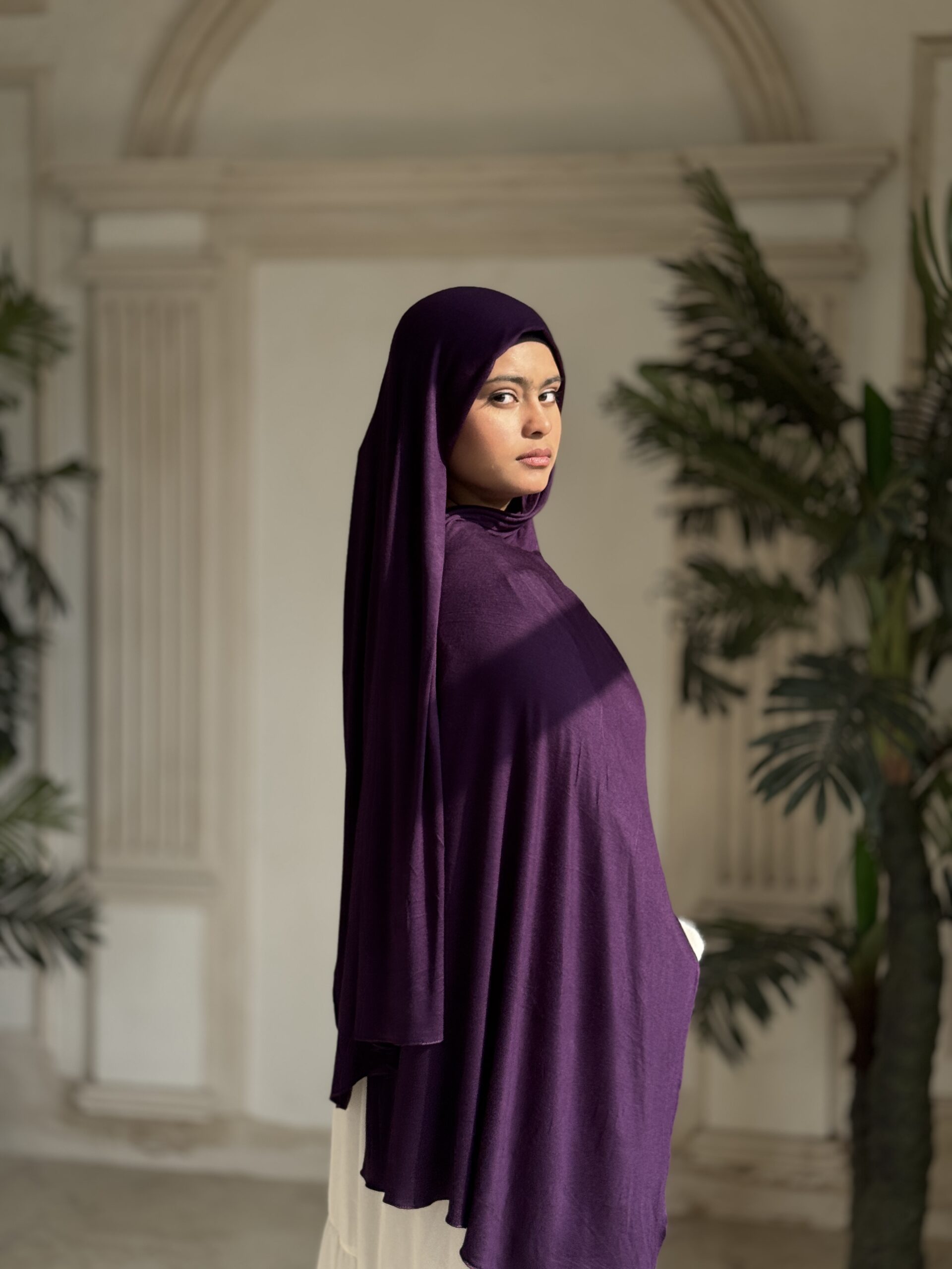 Jersey Premium Scarf – Royal Plum - Image 4