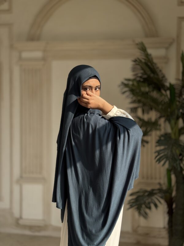 Jersey Premium Scarf – Slate Blue