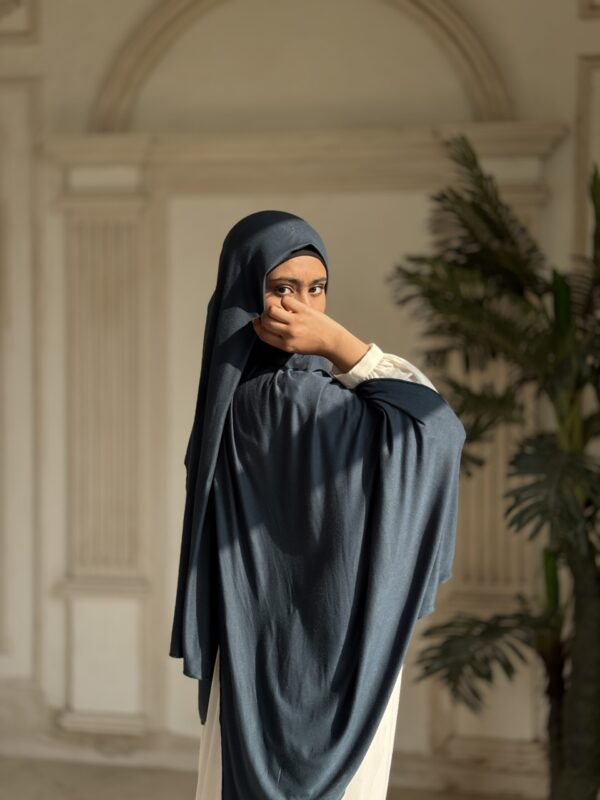 Jersey Premium Scarf – Slate Blue