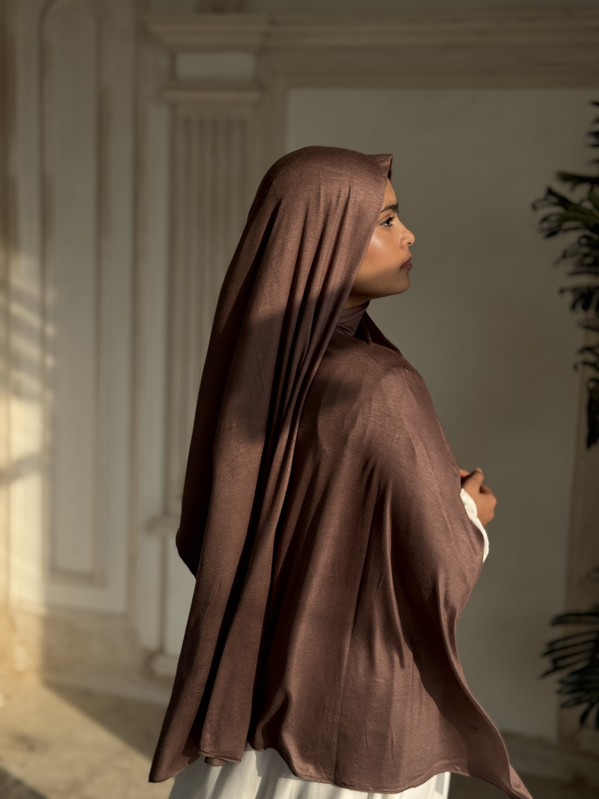 Jersey Premium Scarf – Cocoa Taupe - Image 3