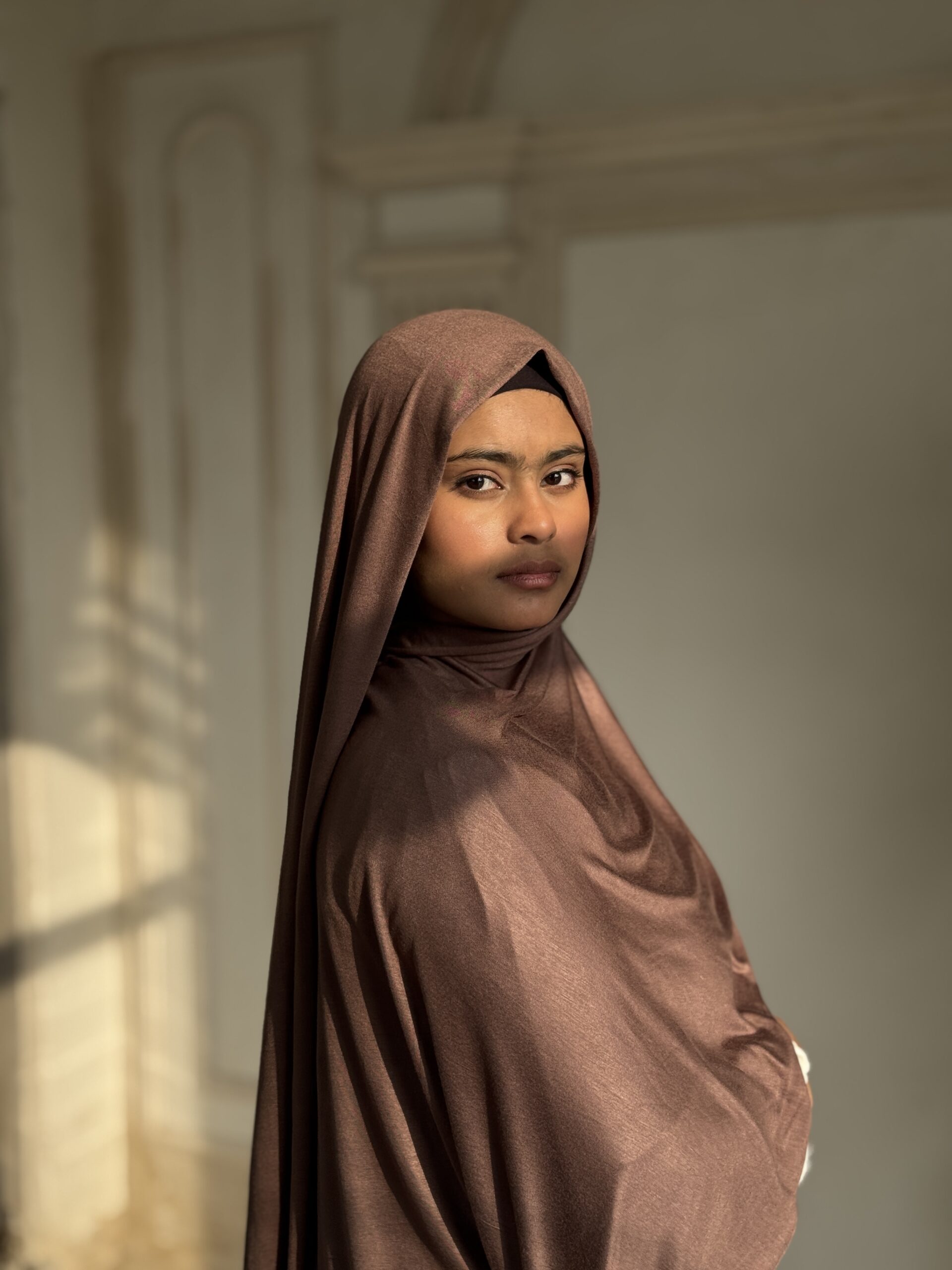 Jersey Premium Scarf – Cocoa Taupe - Image 4
