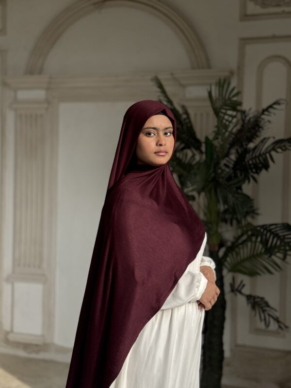Jersey Premium Scarf – Deep Burgundy