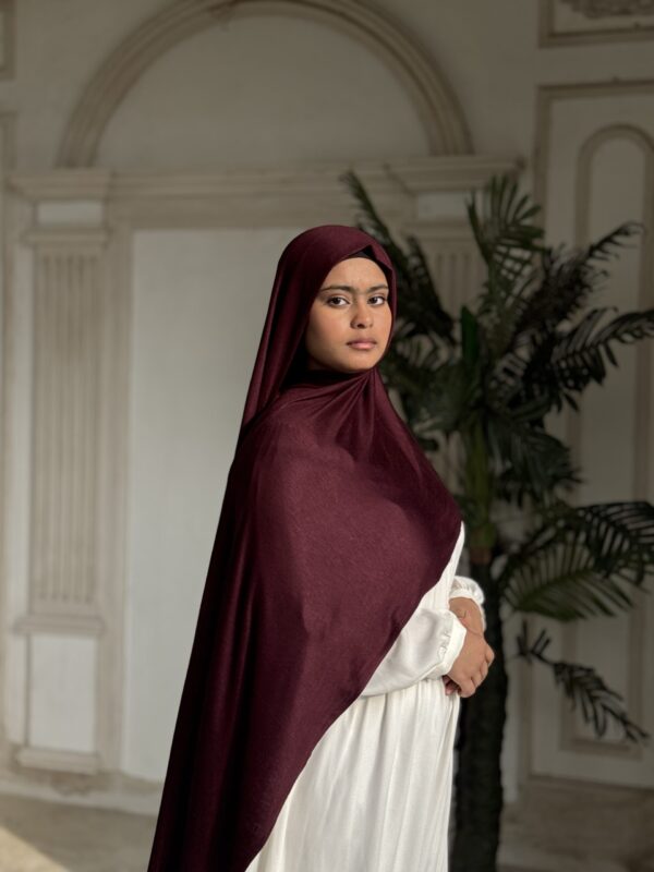 Jersey Premium Scarf – Deep Burgundy