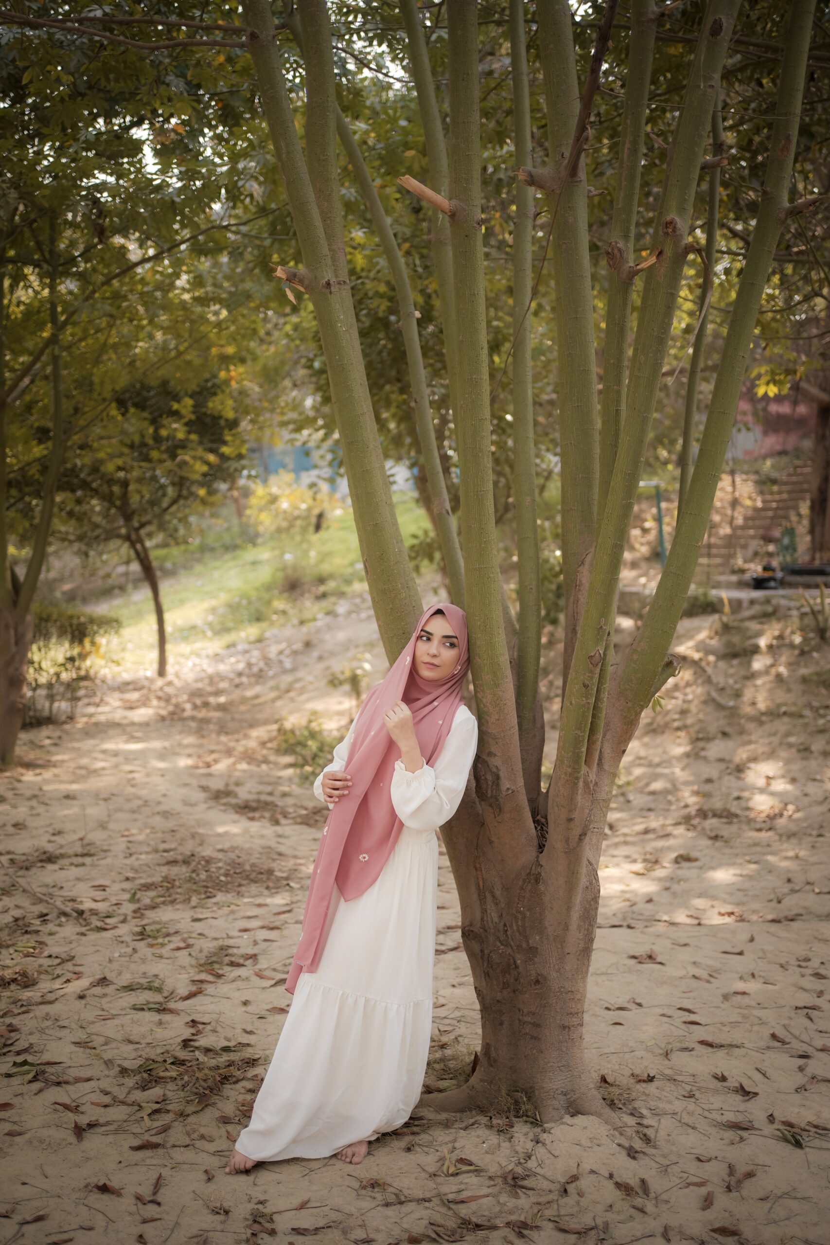 Vintage Bloom Scarf – Blush Pink - Image 5