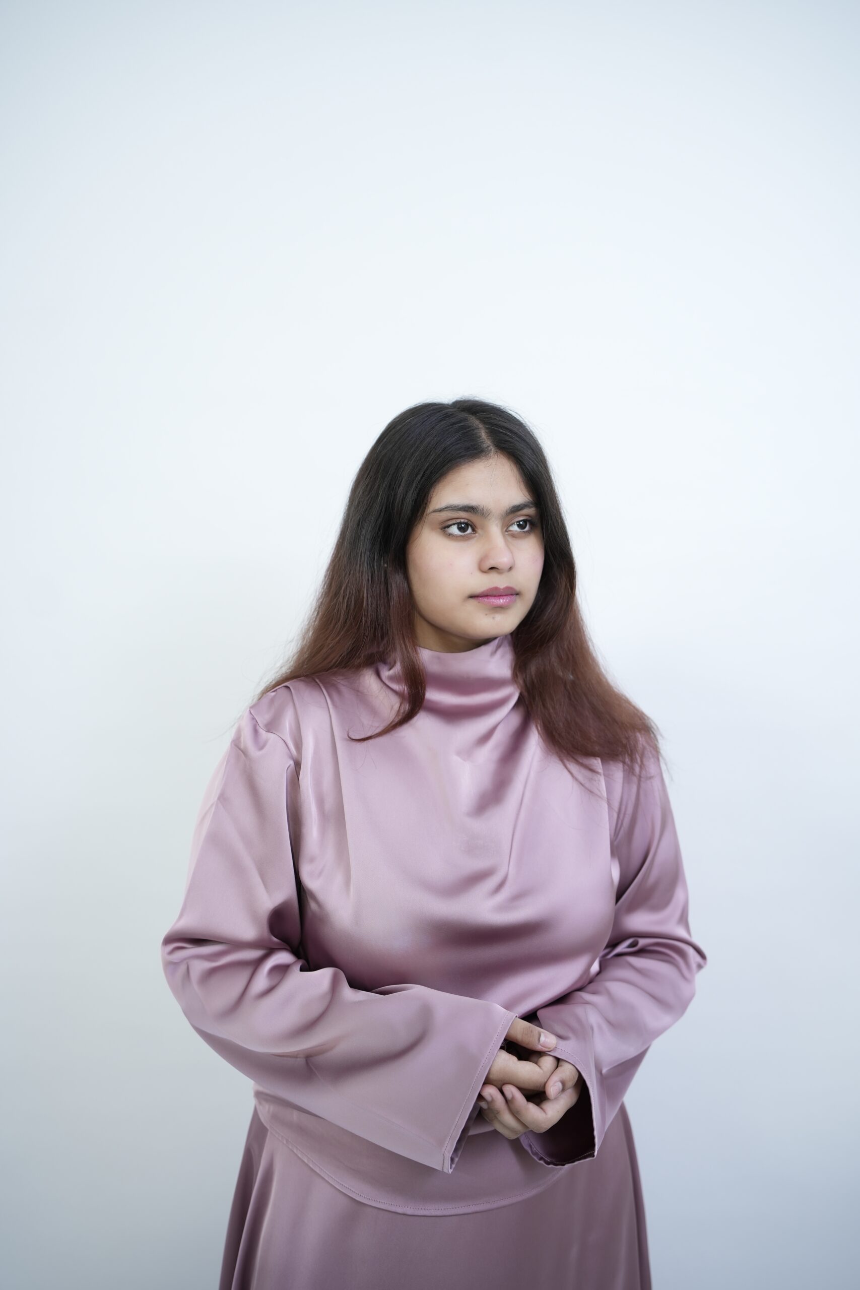 satin top blush pink