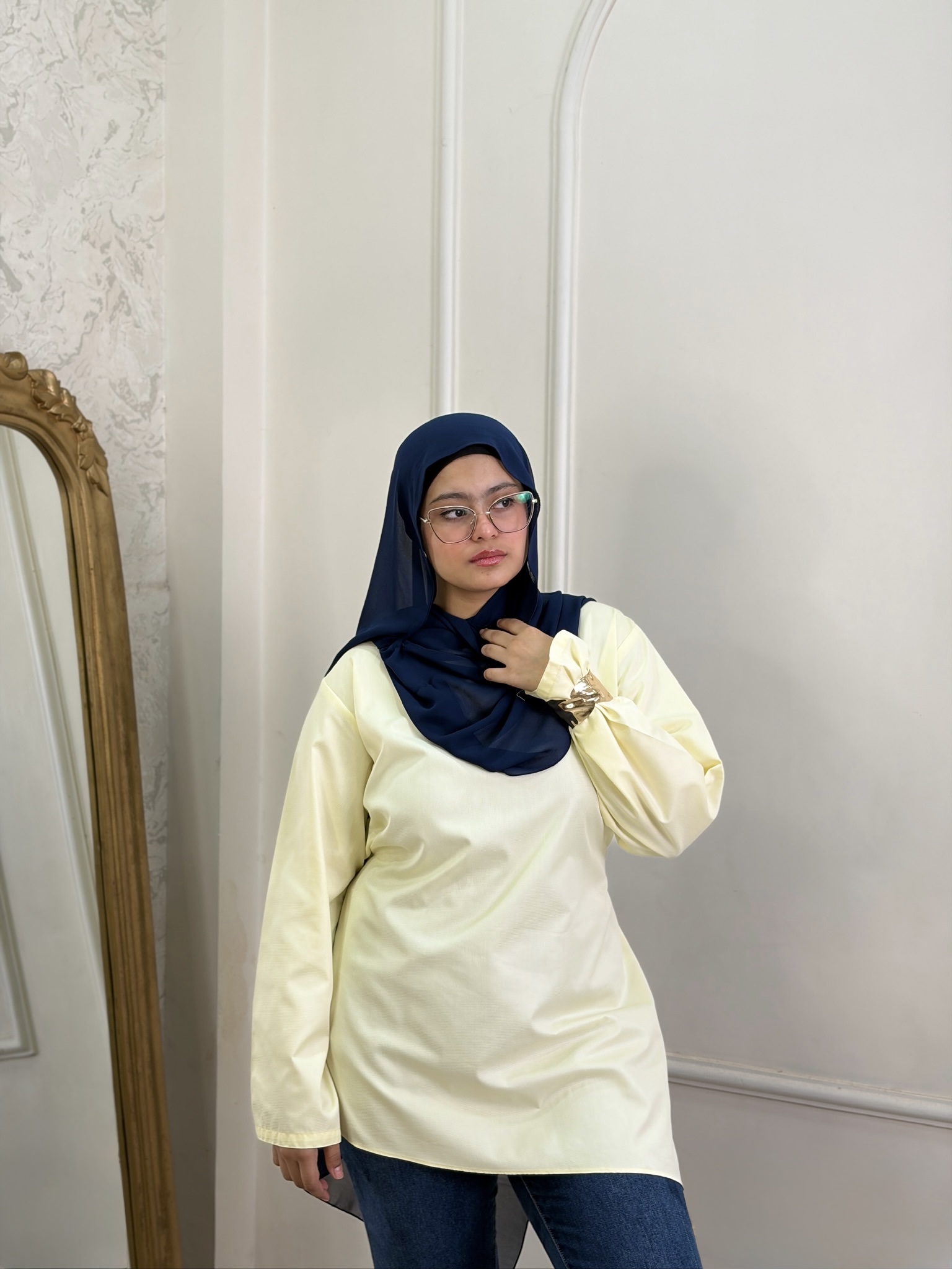 Tinker Asymmetric Top in butter yellow