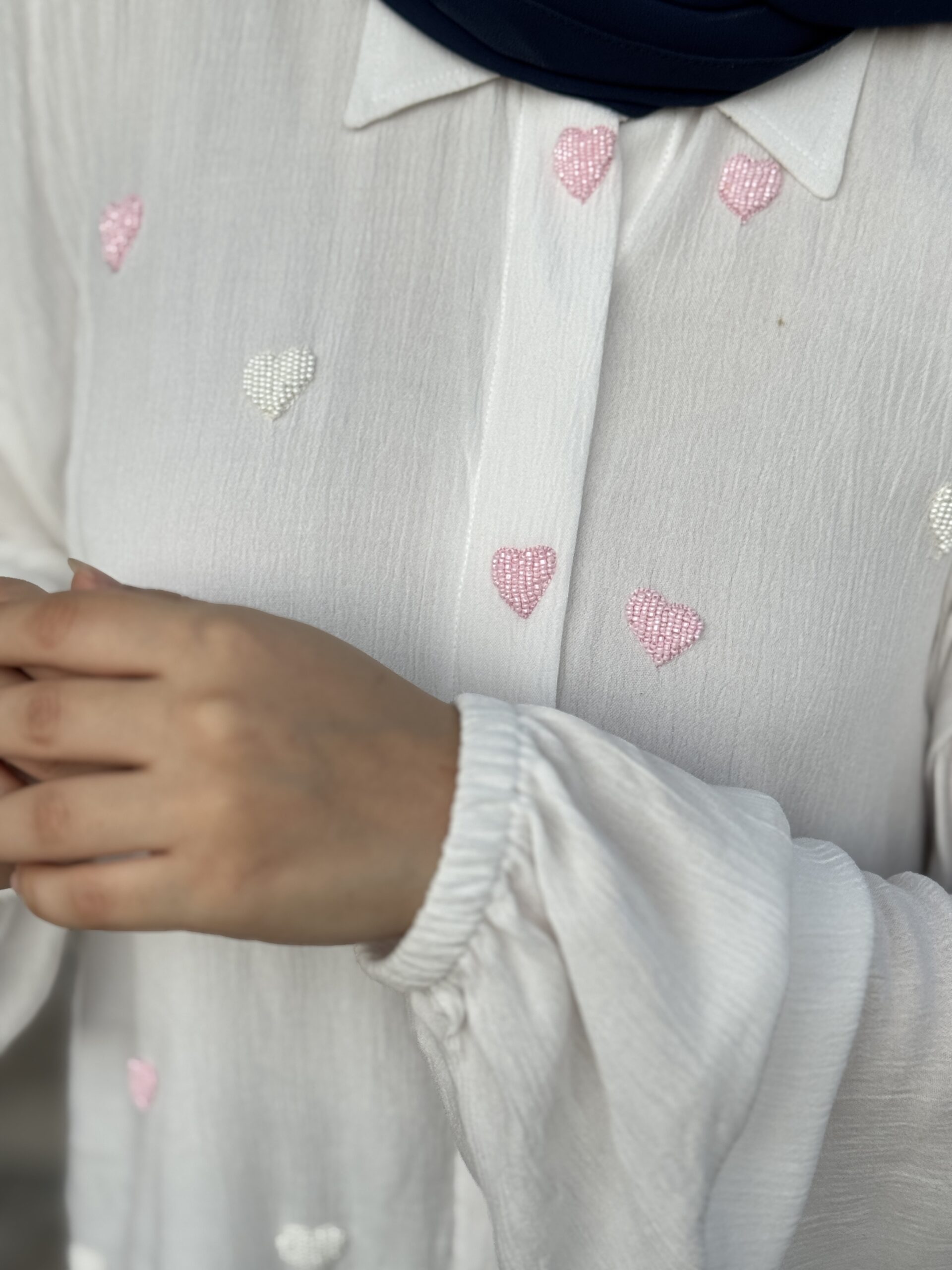 White Handwork Shirt - Image 3