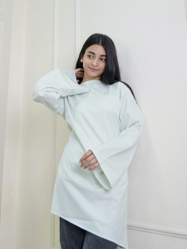 Tinker Asymmetric Top in mint green