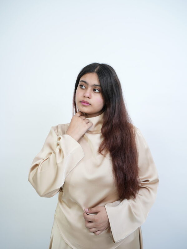 Satin Top – Champagne
