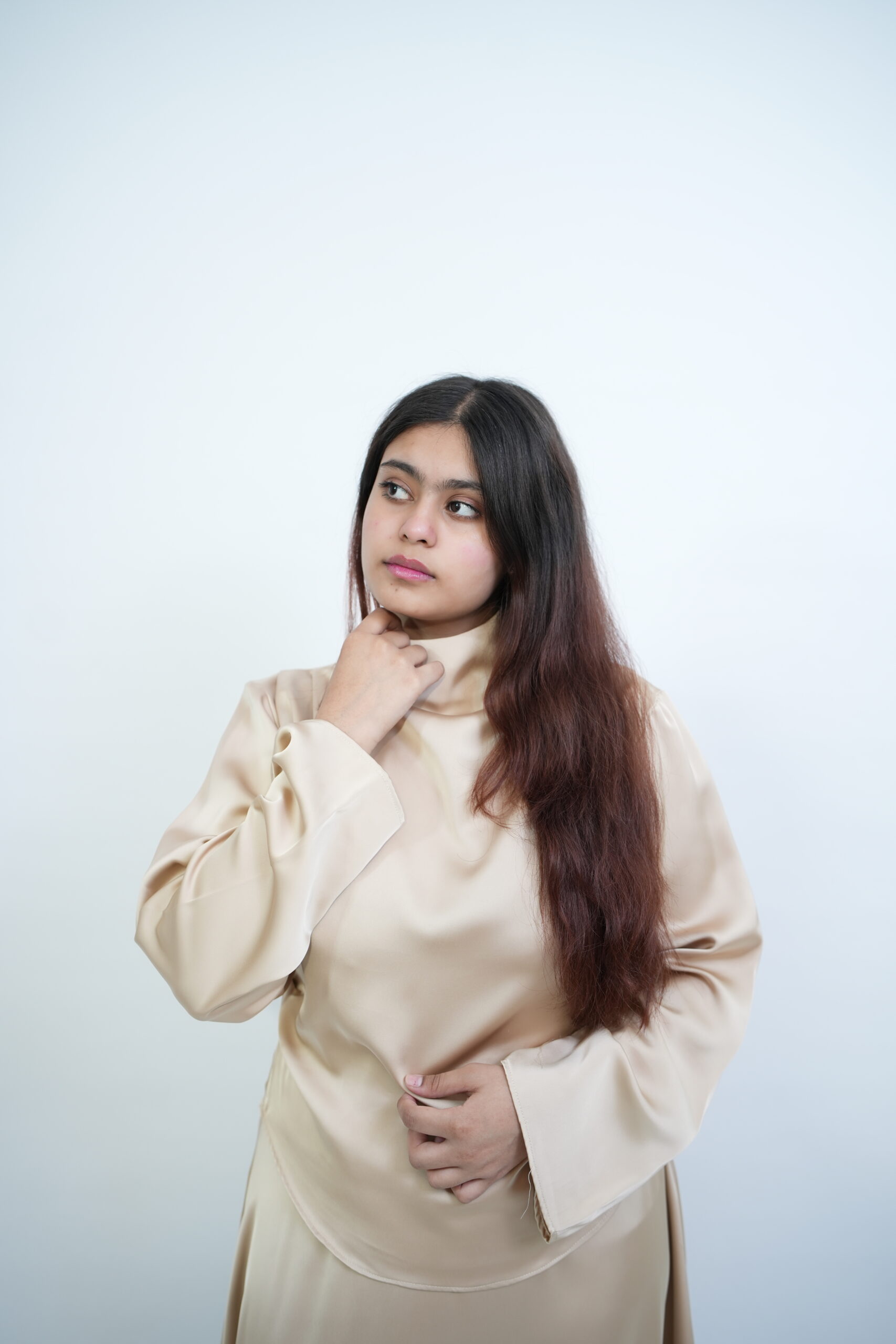 Satin Top – Champagne