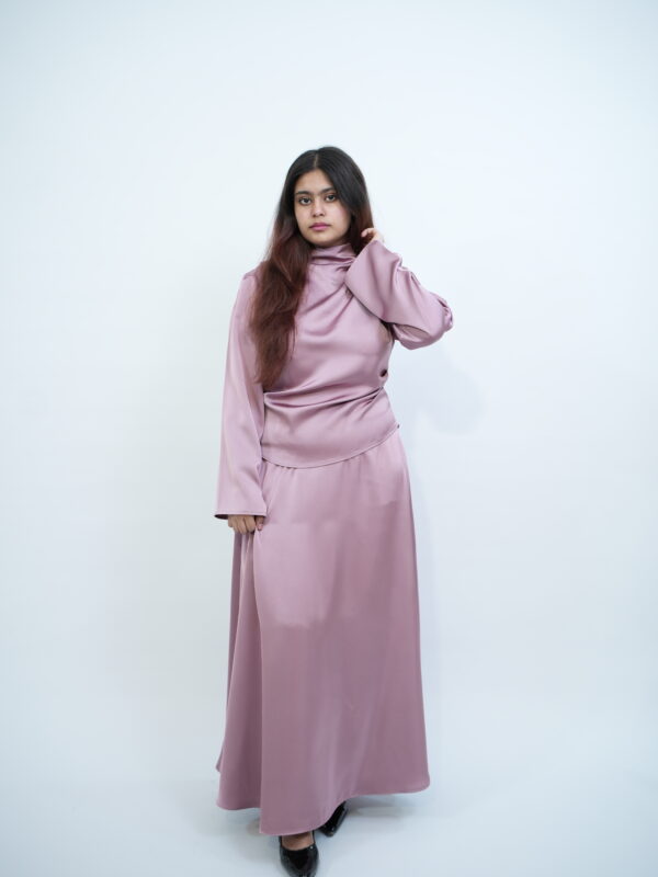 Satin Skirt – Dusty Rose