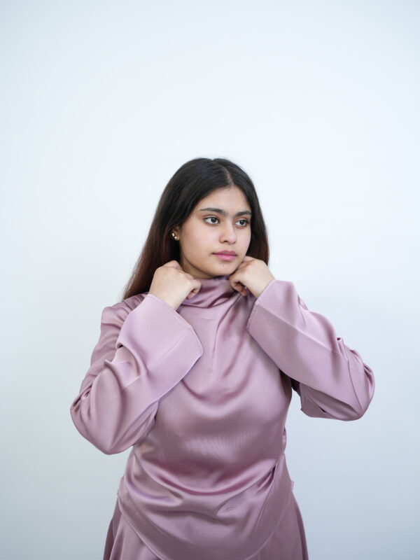 Satin Top – Dusty Rose