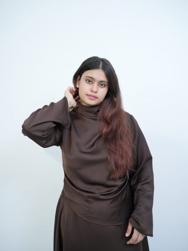 Satin Top – Espresso Brown