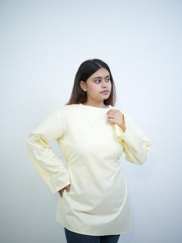 Tinker Asymmetric Top in butter yellow