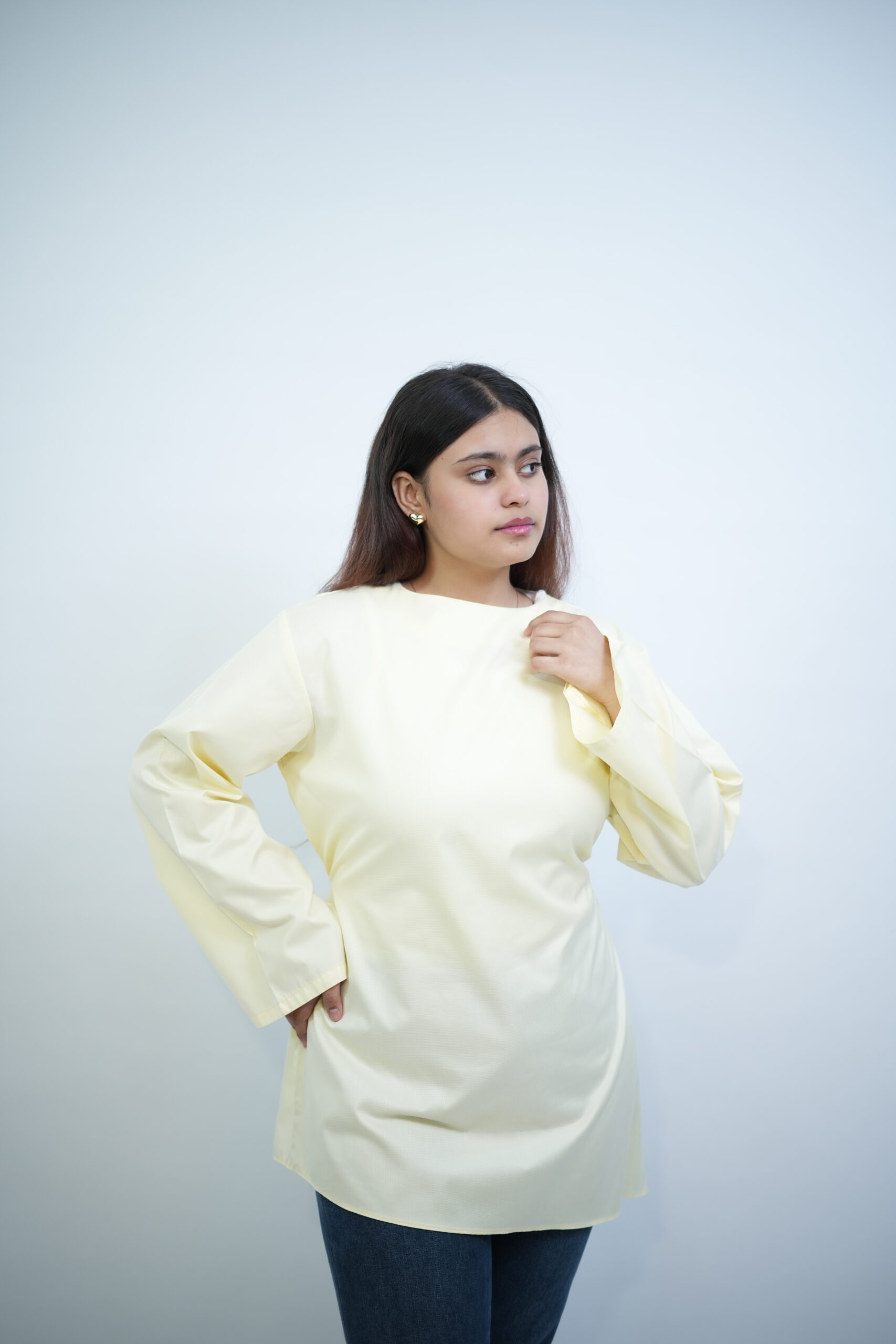 Tinker Asymmetric Top in butter yellow