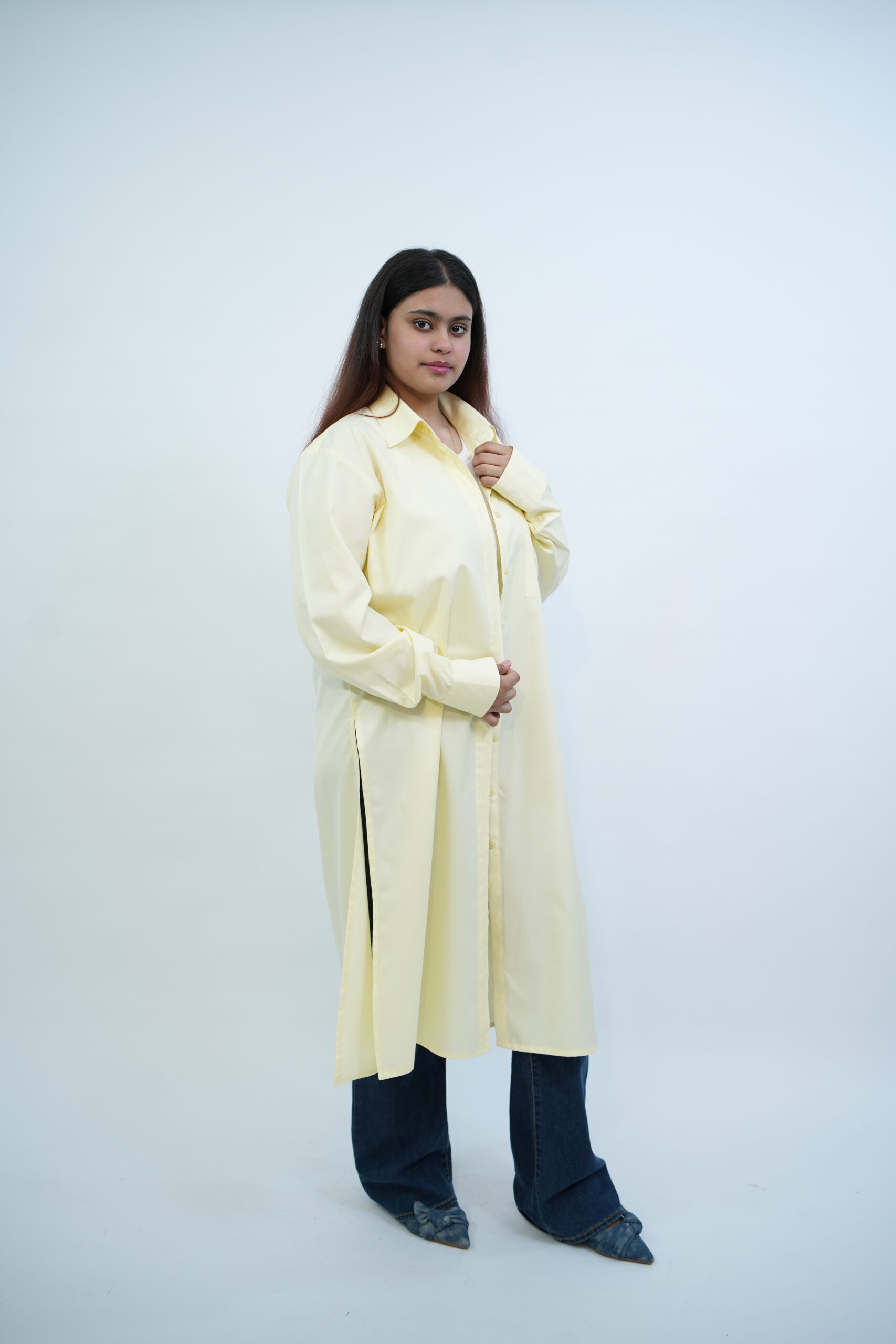 Long Shirt – Butter Yellow - Image 3