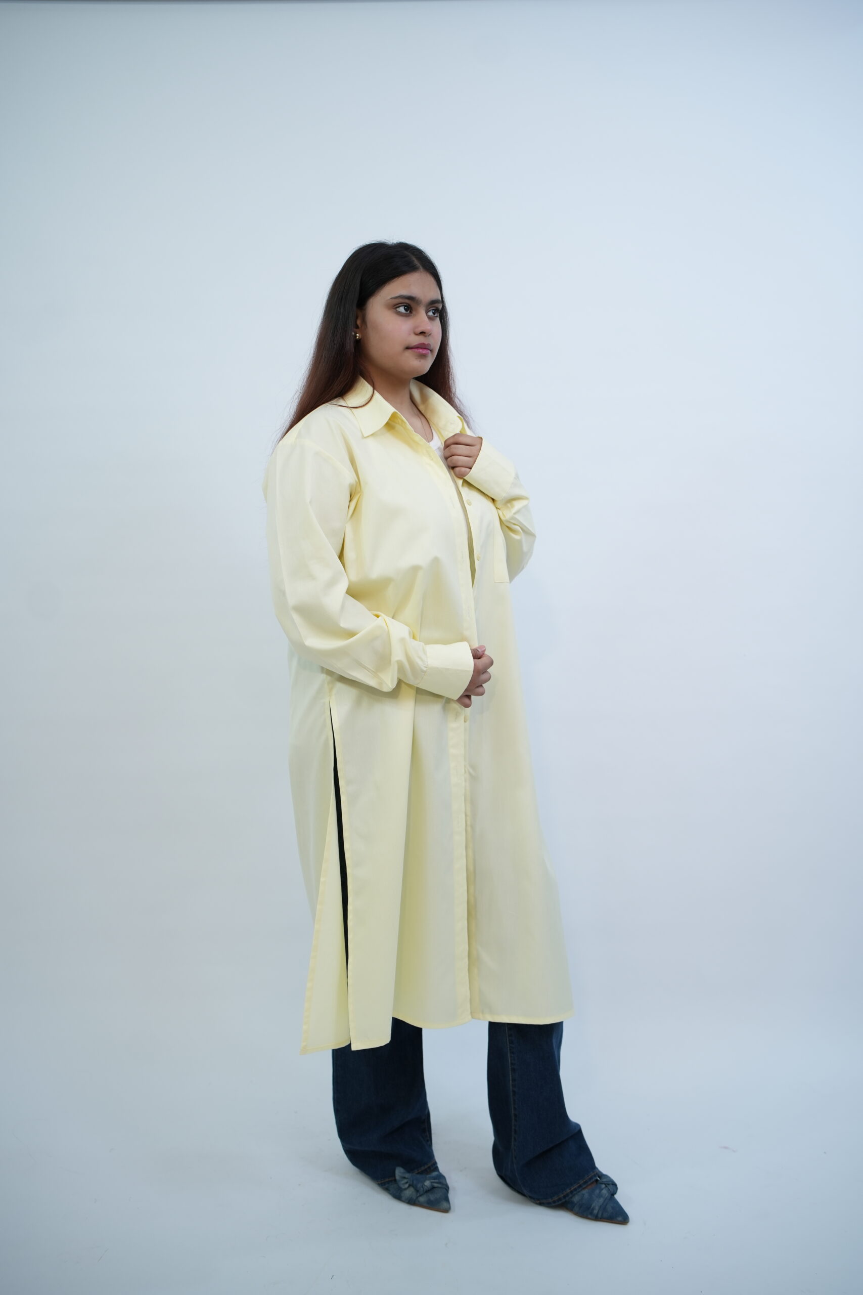 Long Shirt – Butter Yellow - Image 4