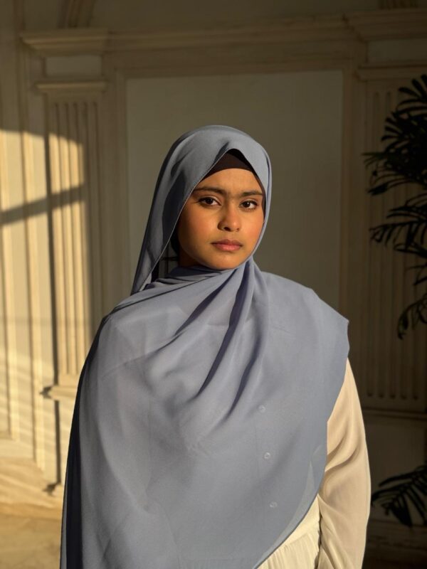 Premium Chiffon Scarf – Baby Blue