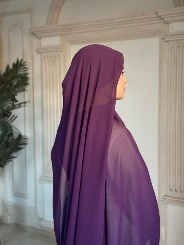 Premium Chiffon Scarf – Royal Purple