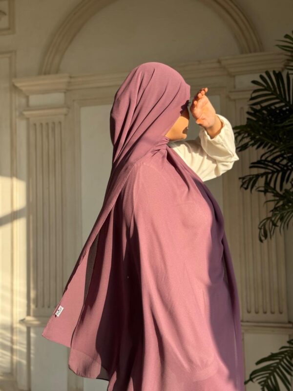 Premium Chiffon Scarf – Mauve Plum