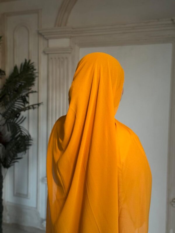Premium Chiffon Scarf – Mustard Gold