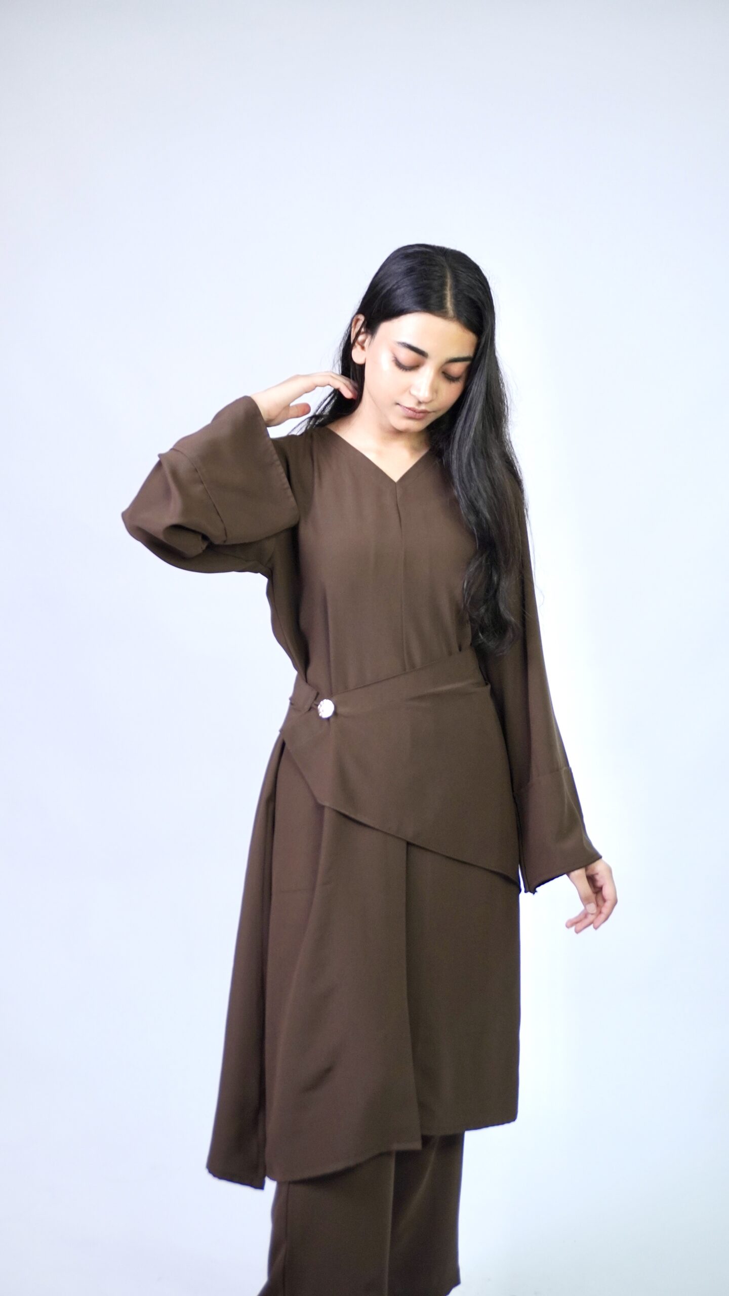 Mocha Wrap Co-ord Set