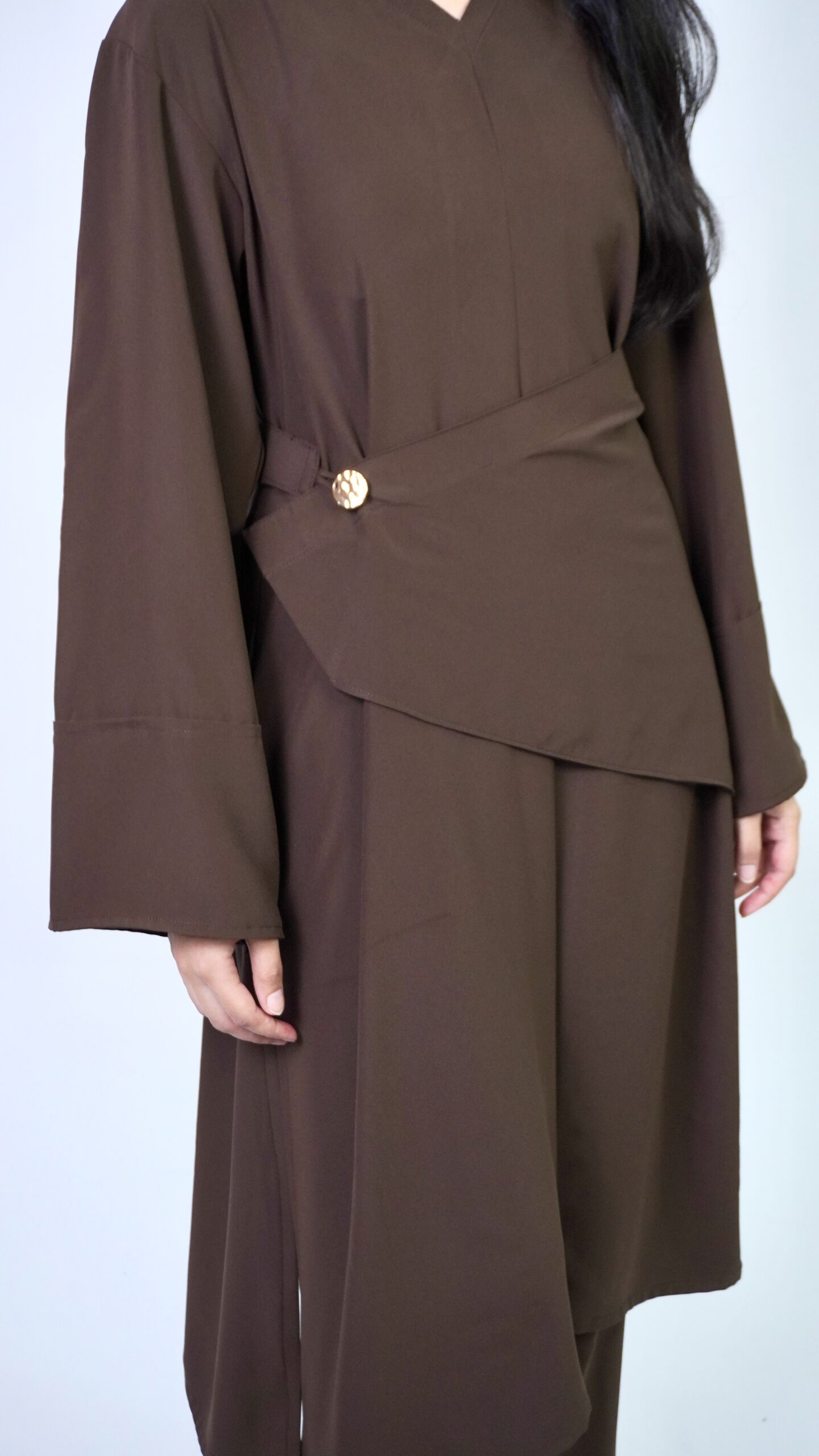 Mocha Wrap Co-ord Set - Image 2