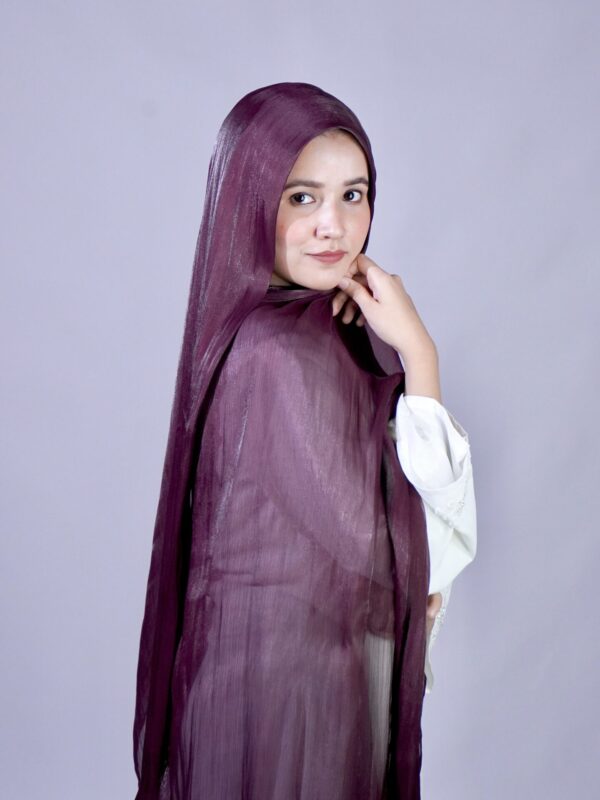 dark purple shimmer scarf by Sajaf