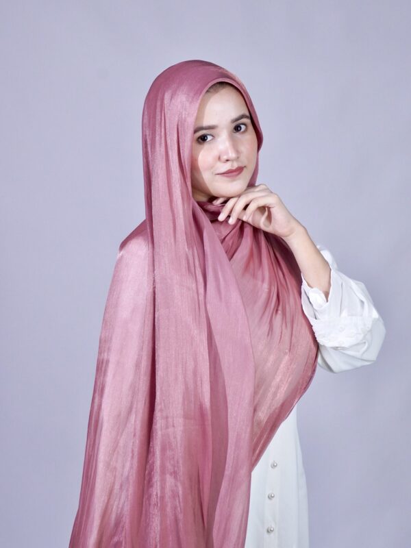 dark pink shimmer scarf by Sajaf