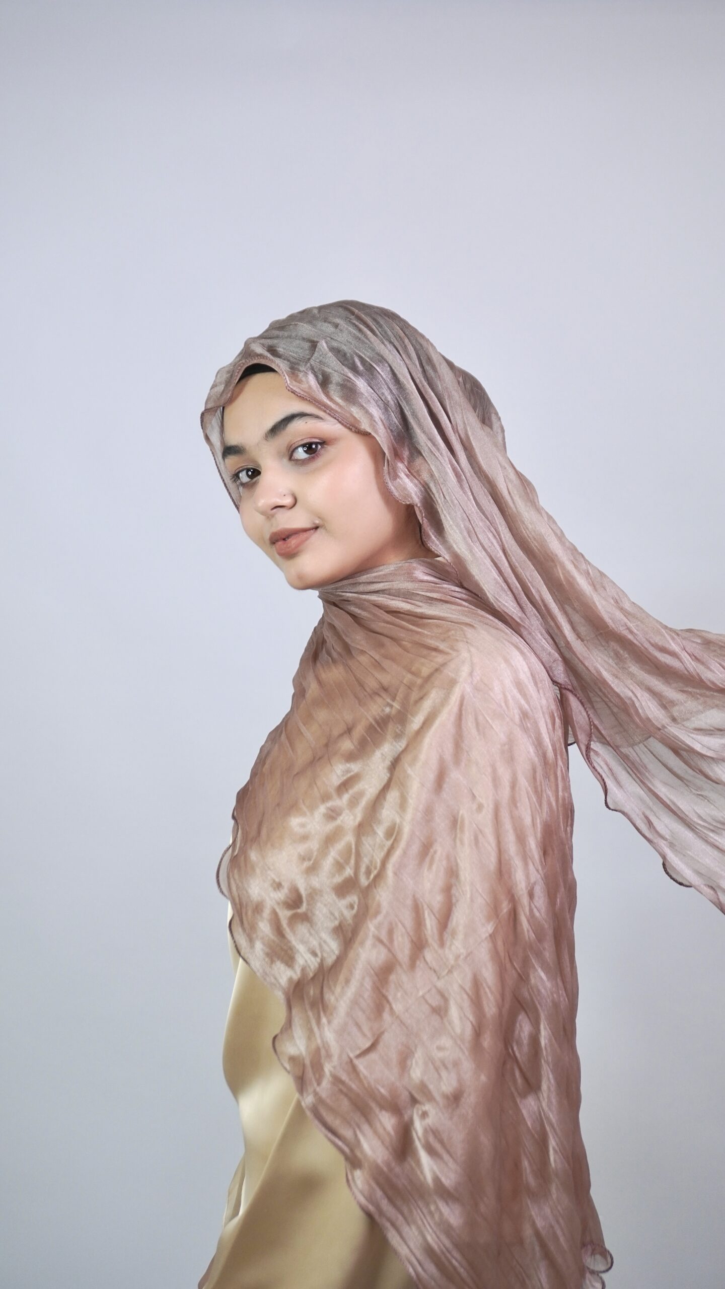 Curly Scarf – Purple - Image 5