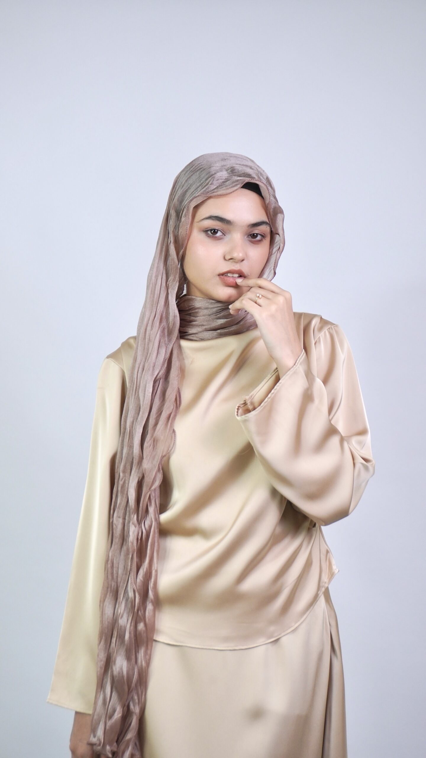 Curly Scarf – Purple