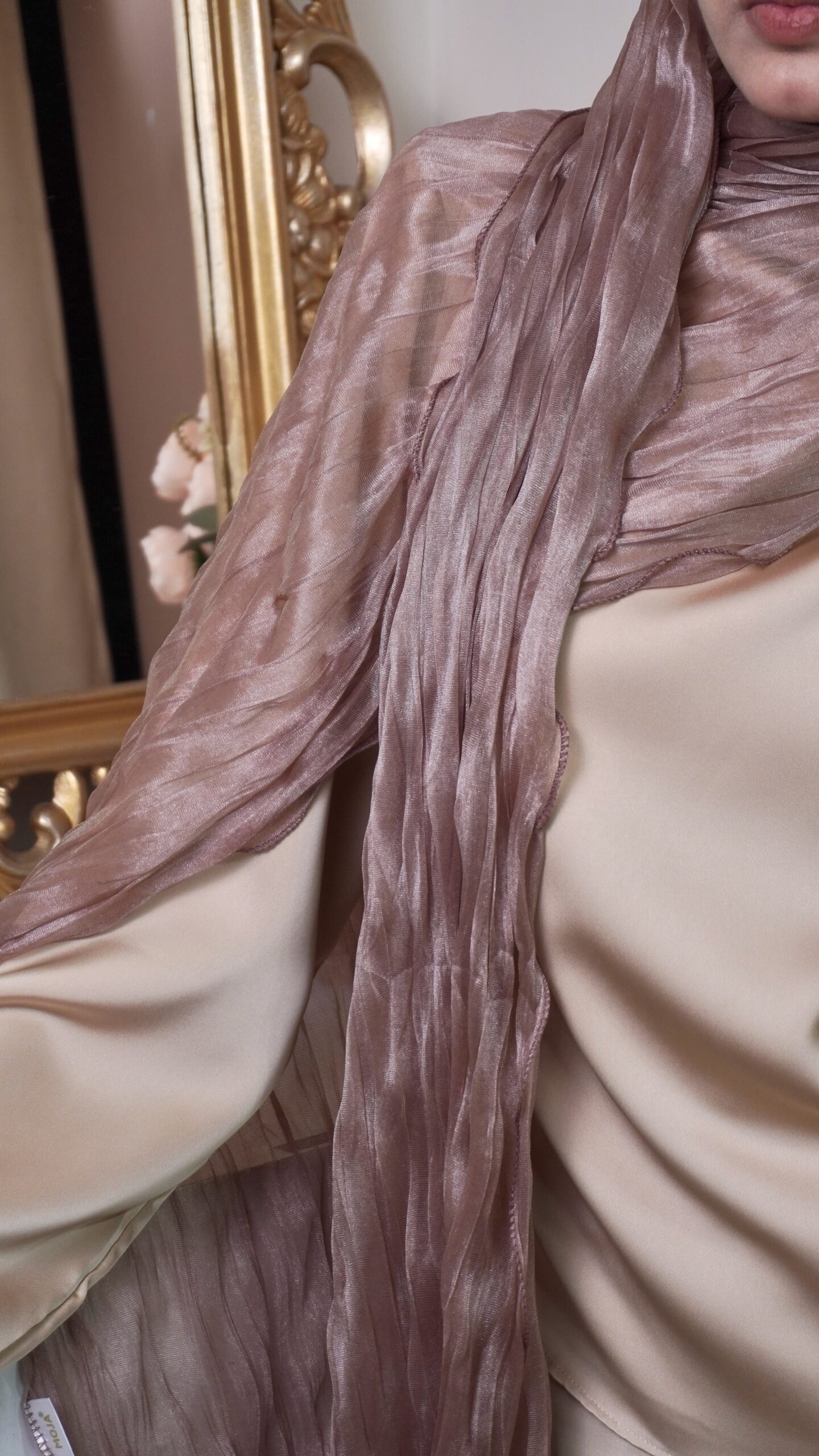 Curly Scarf – Purple - Image 3