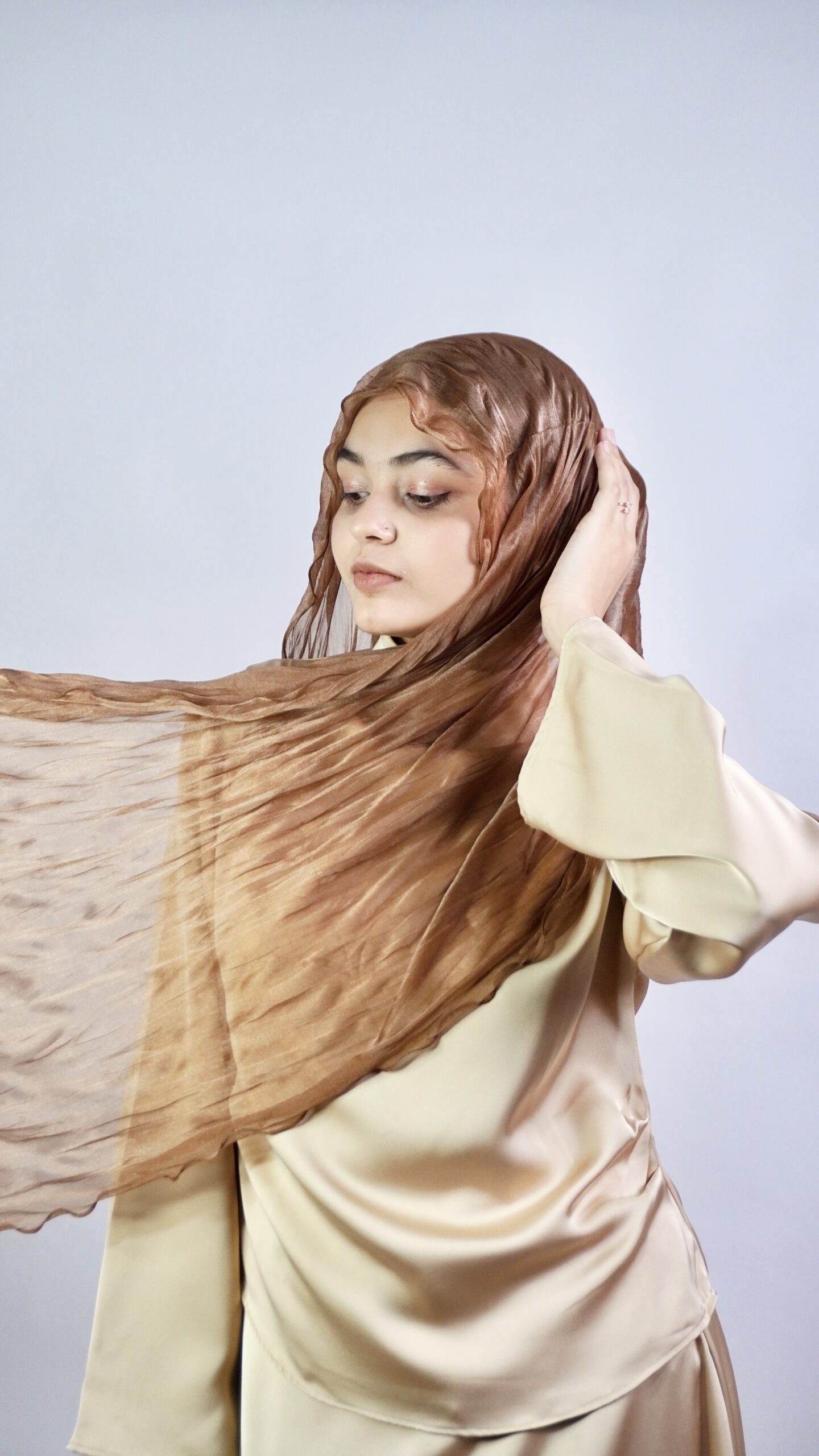 Curly Scarf – Copper - Image 2