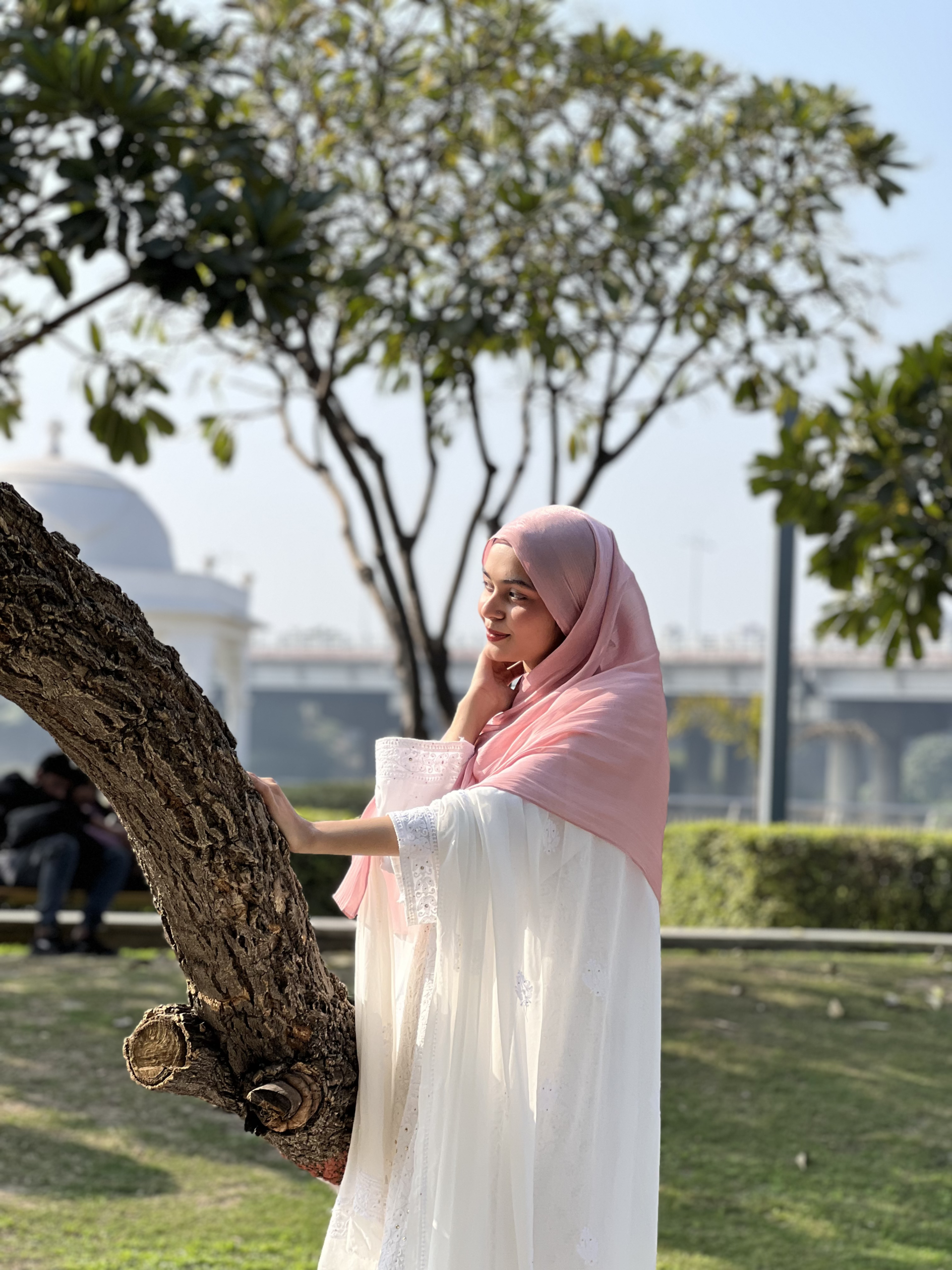 Shimmer Scarf – Blush Pink - Image 3