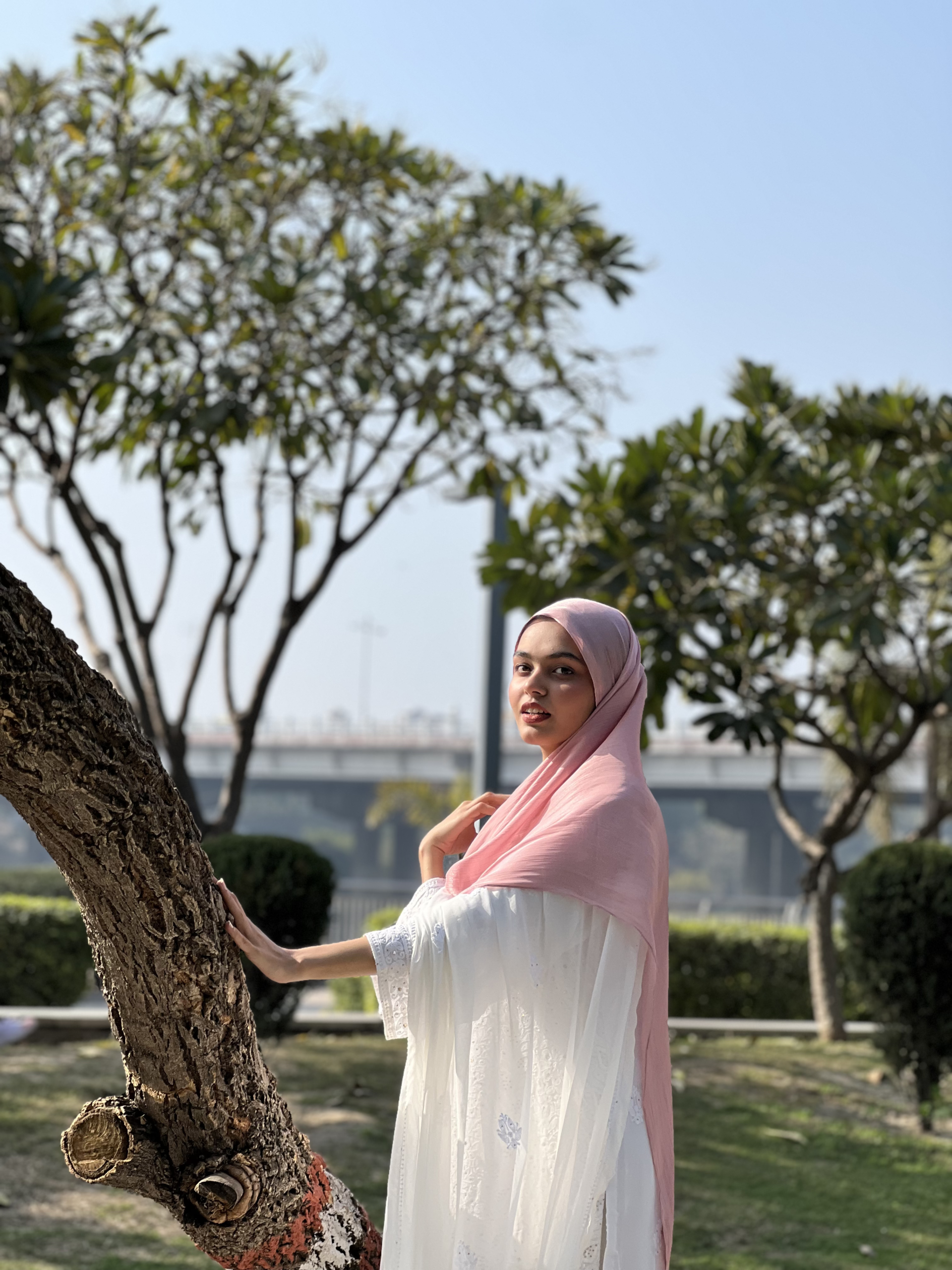 Shimmer Scarf – Blush Pink - Image 2