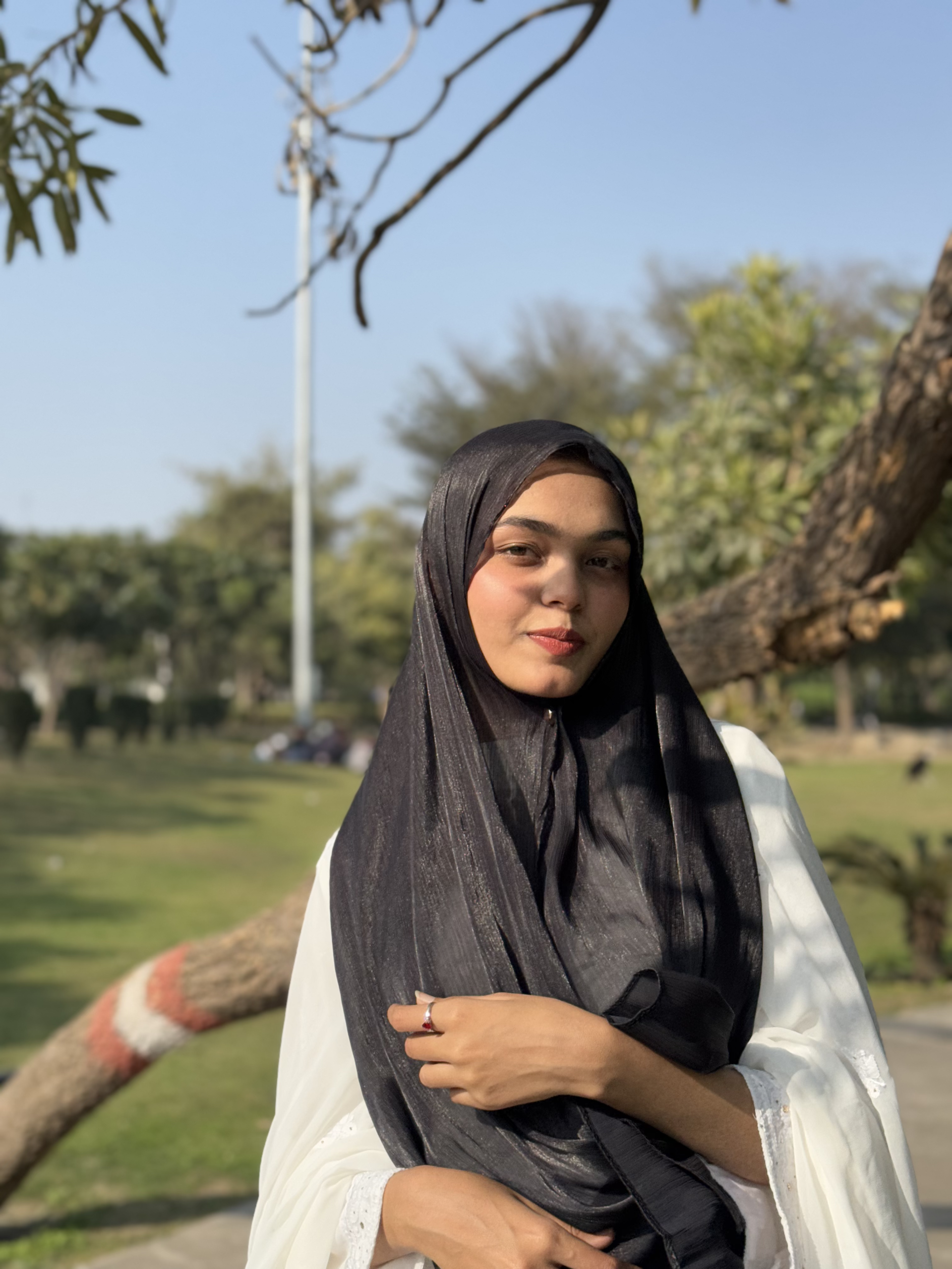 Shimmer Scarf – Classic Black - Image 2