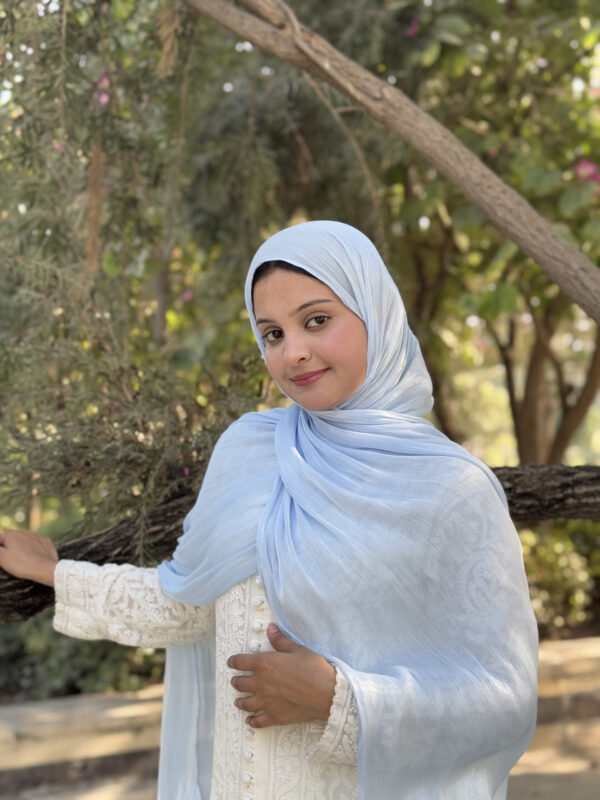 Shimmer Scarf – Sky Blue