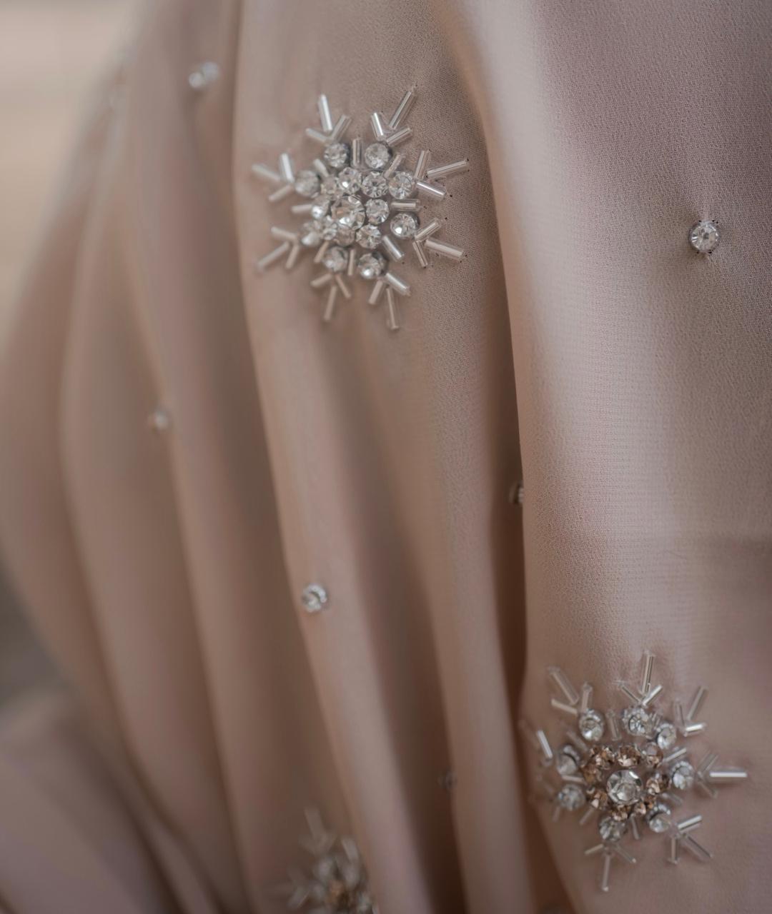 Qamar Scarf – Beige - Image 3