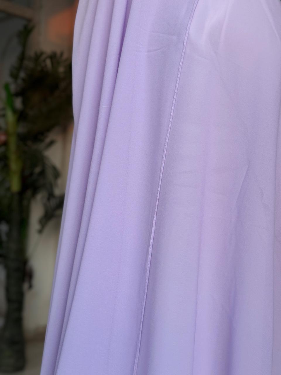 Premium Chiffon Scarf – Purple - Image 3