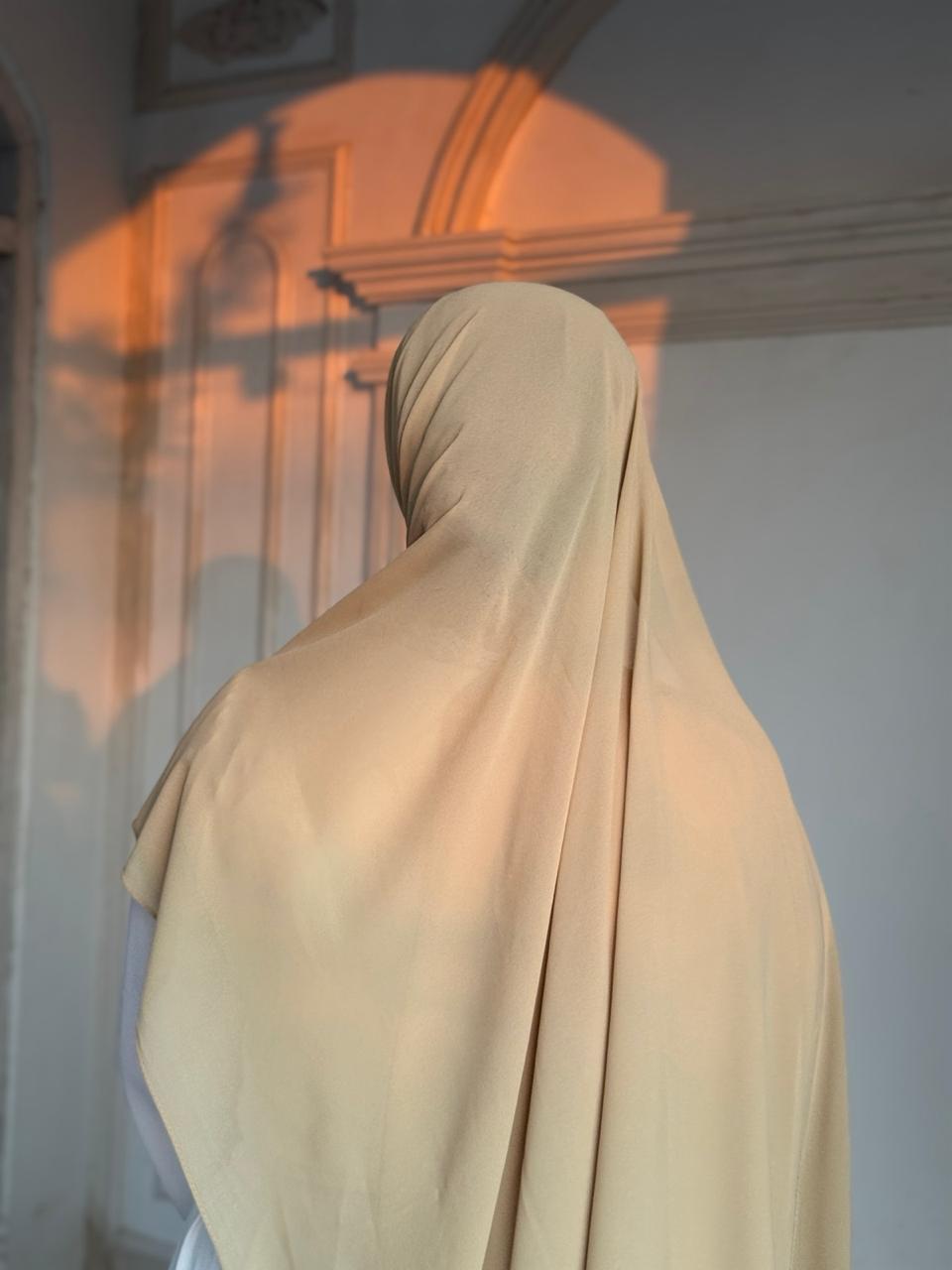 Premium Chiffon Scarf – Vanilla - Image 3