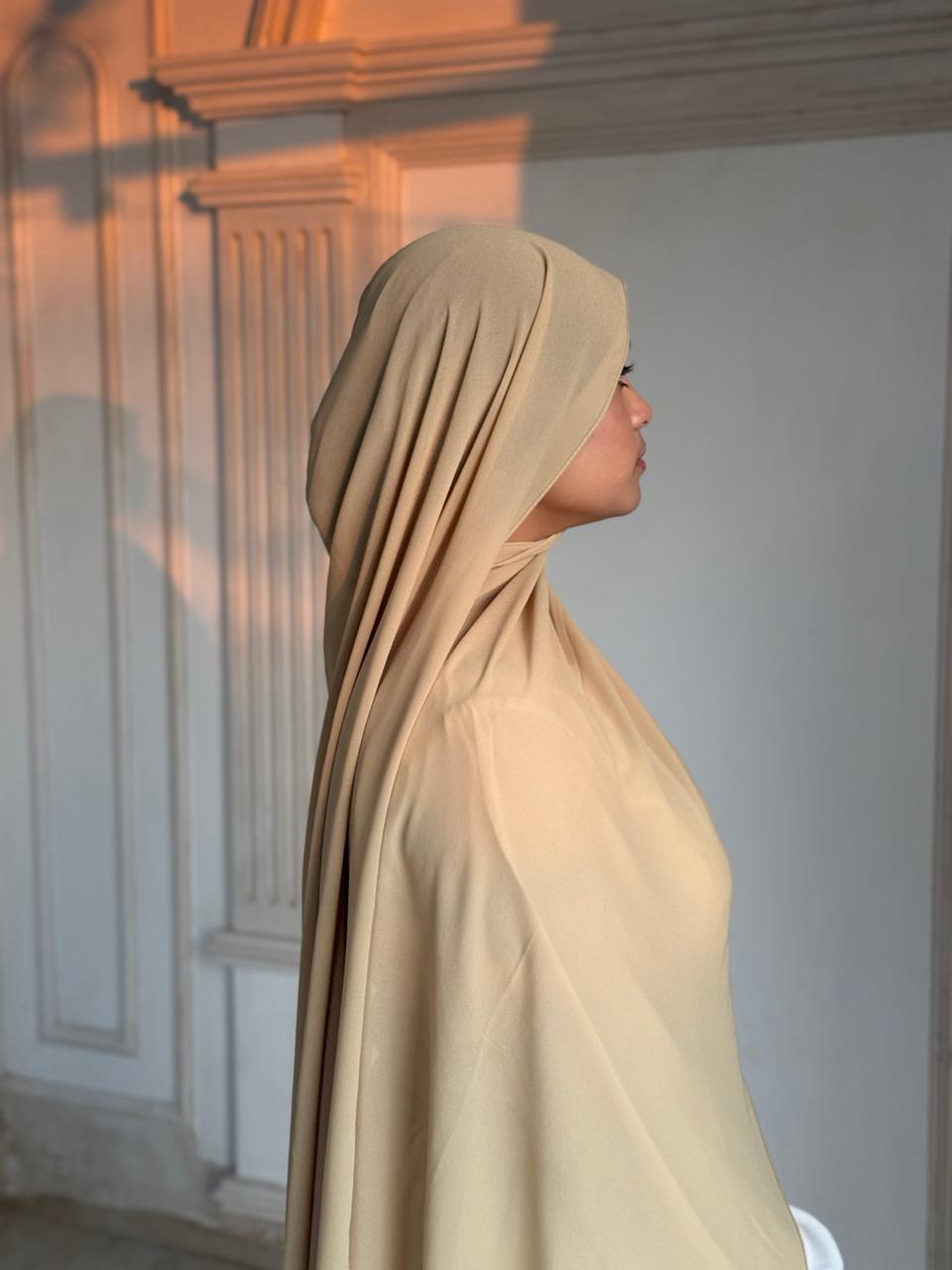 Premium Chiffon Scarf – Vanilla - Image 2