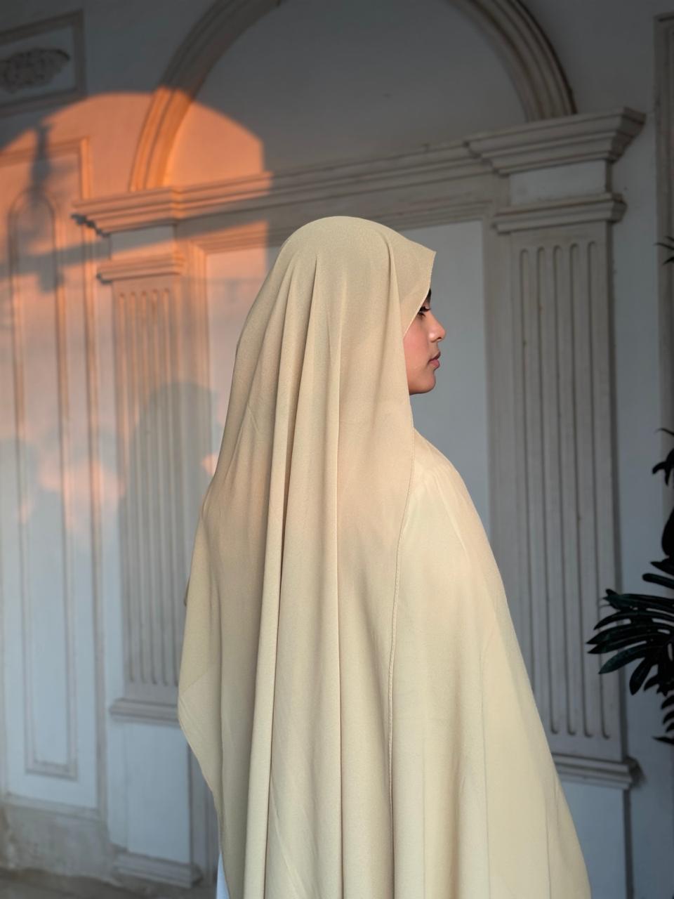Premium Chiffon Scarf – Vanilla
