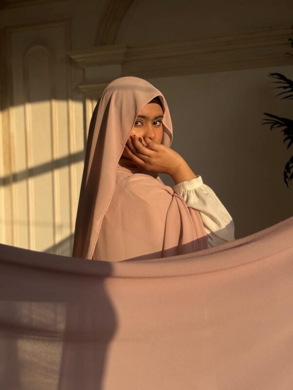 Premium Chiffon Scarf – Blush Pink